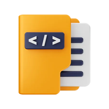 Code Folder  3D Icon