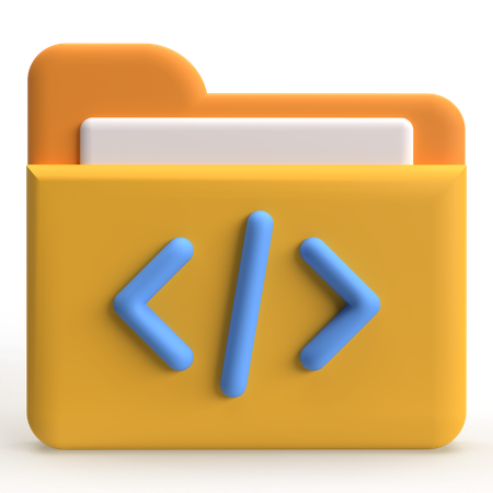 Code Folder  3D Icon