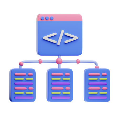 Code Framework  3D Icon