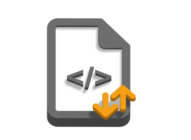 Code HTML  3D Icon