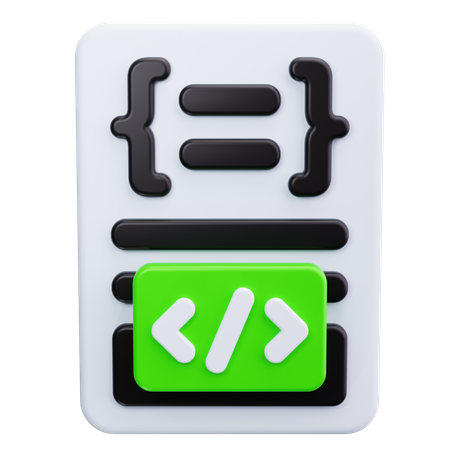 Code-Klammer  3D Icon