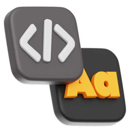 Code language  3D Icon