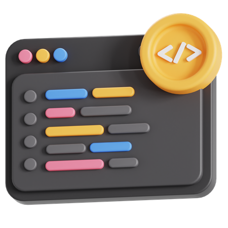 Code language  3D Icon