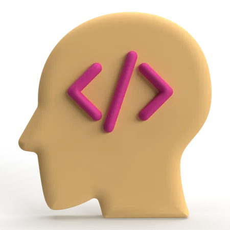 Code mental  3D Icon