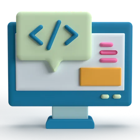 Code Message  3D Icon