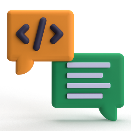 Code Message  3D Icon