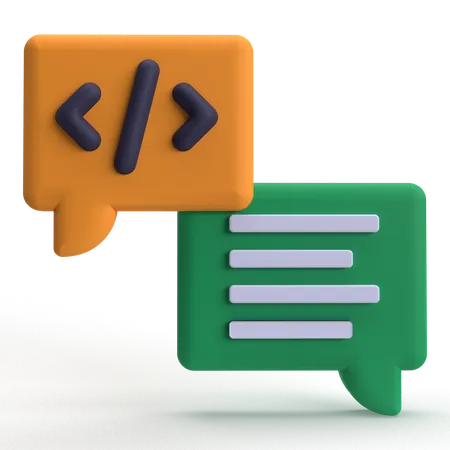 Code Message  3D Icon