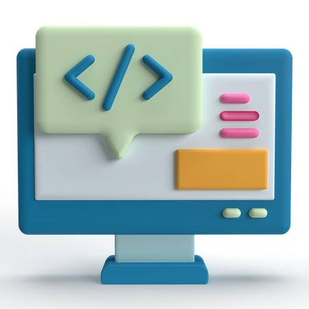 Code Message  3D Icon