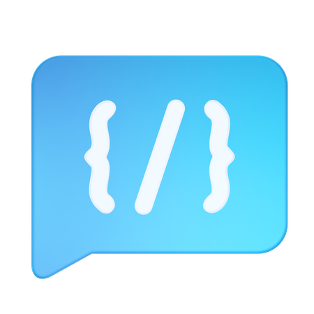 Code message  3D Icon