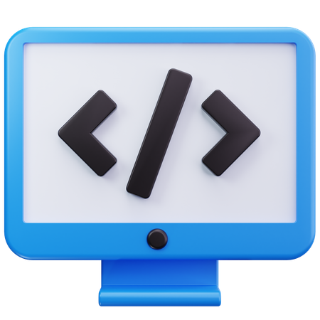 Code Monitor  3D Icon