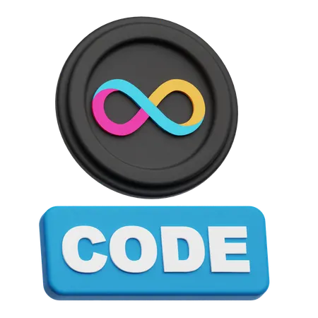 Code informatique Internet 3D Icon