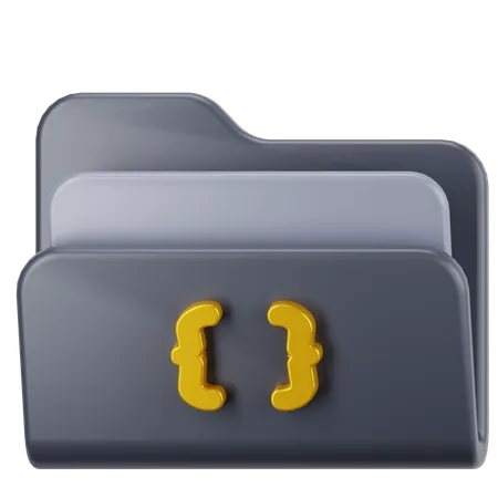 Code-Ordner  3D Icon