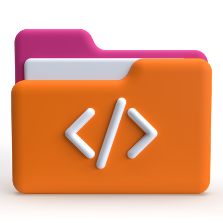 Code-Ordner  3D Icon