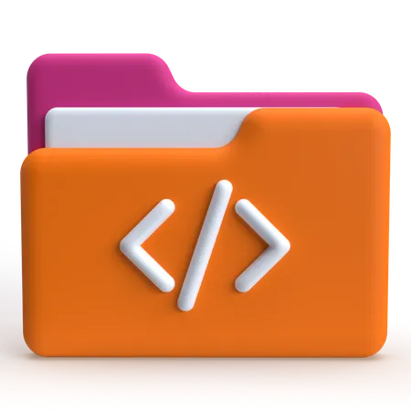 Code-Ordner  3D Icon