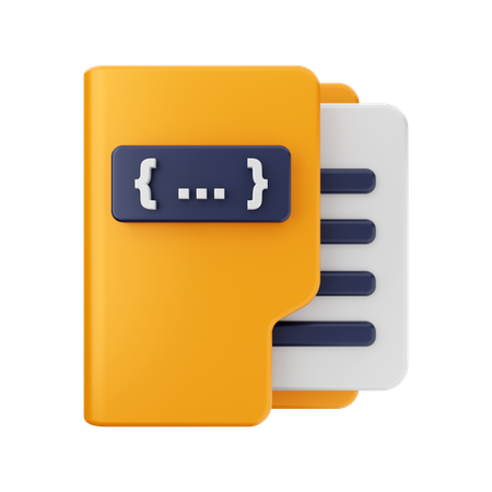 Code-Ordner  3D Icon