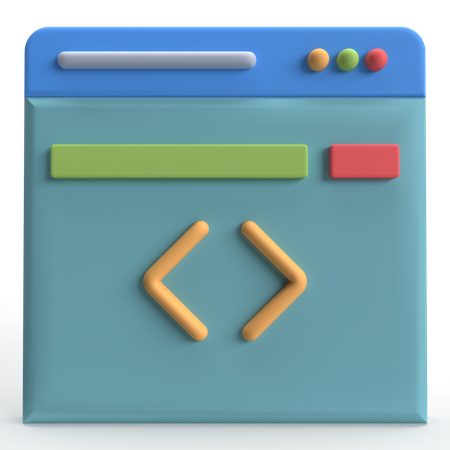 Code de page Web  3D Icon