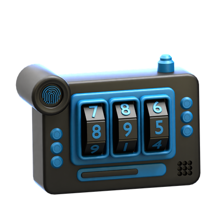 Code password  3D Icon
