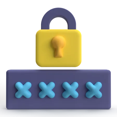 Code PIN  3D Icon