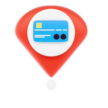 Épinglette de carte de crédit  3D Icon