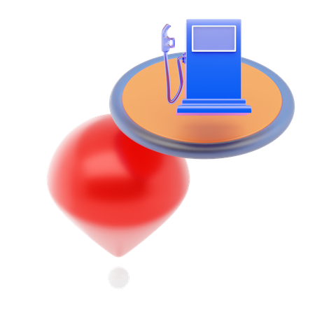 Épingle de station-service  3D Icon