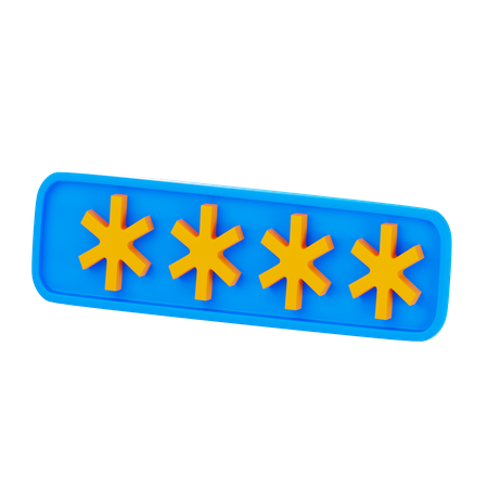 Code PIN  3D Icon