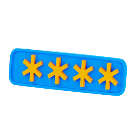 Code PIN  3D Icon