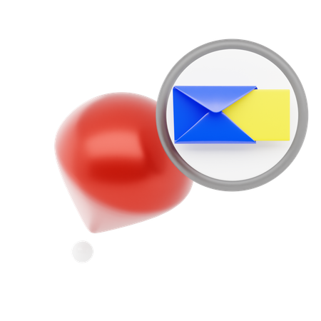 Épingle de bureau de poste  3D Icon