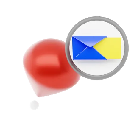 Épingle de bureau de poste  3D Icon
