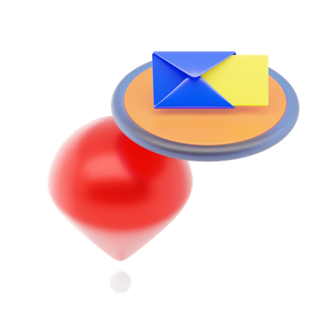 Épingle de bureau de poste  3D Icon