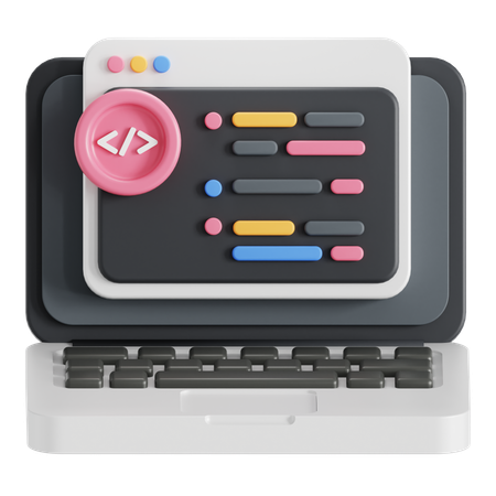 Code programming language  3D Icon