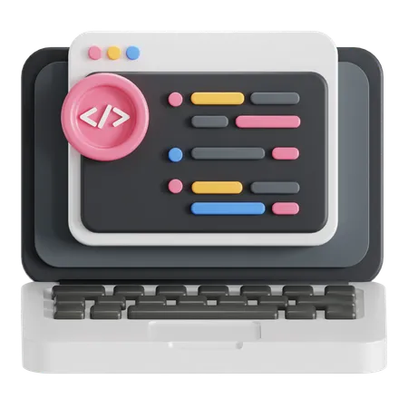 Code programming language  3D Icon