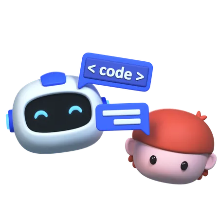 Code Prompt  3D Icon