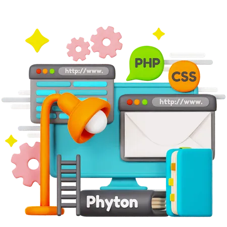 Code python  3D Illustration