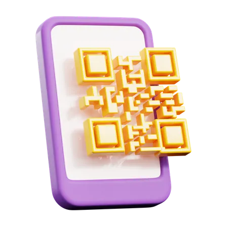 QR Code  3D Icon