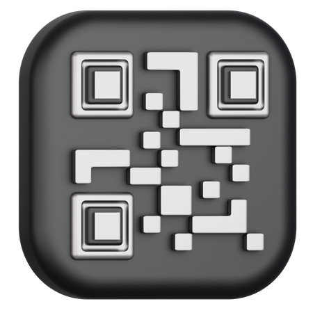 QR Code  3D Illustration