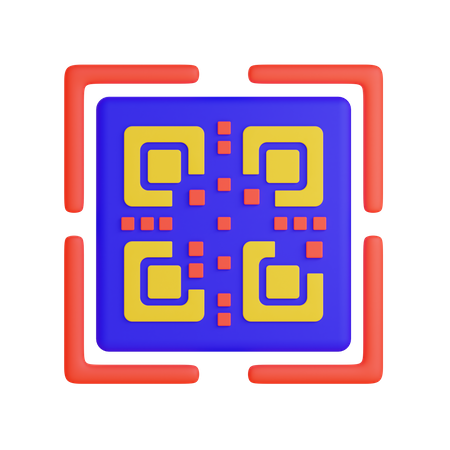 QR Code  3D Icon