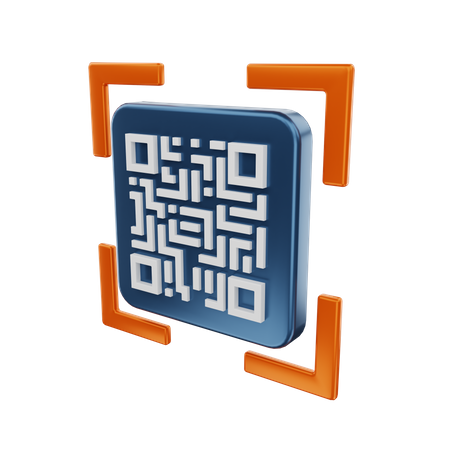 QR Code  3D Illustration