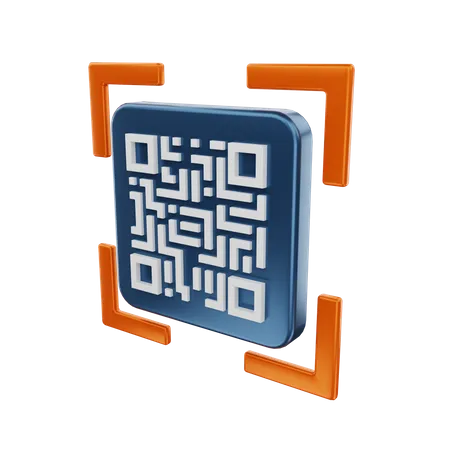 QR Code  3D Illustration