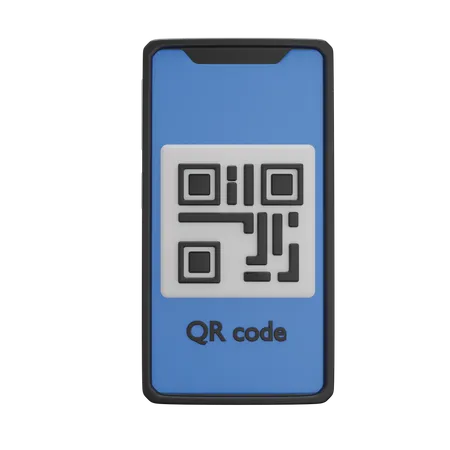 QR Code  3D Illustration