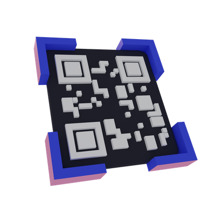 QR Code  3D Icon