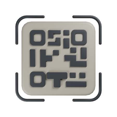 QR Code  3D Icon