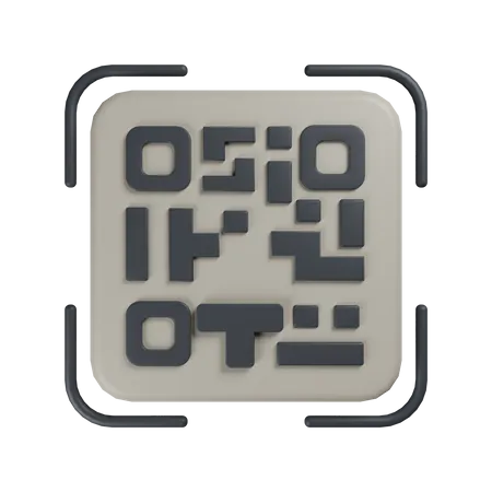 QR Code  3D Icon