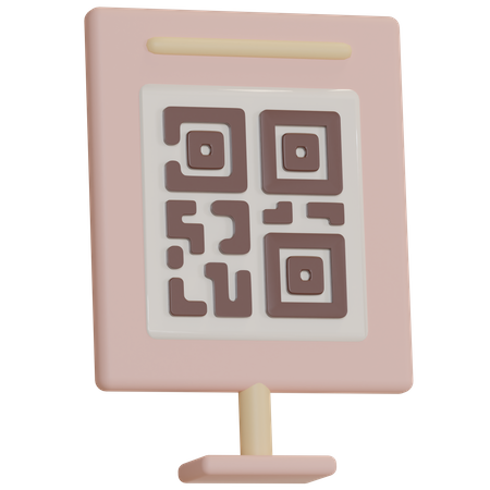 QR Code  3D Icon