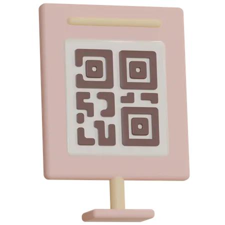 QR Code  3D Icon