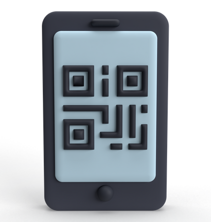 QR Code  3D Icon