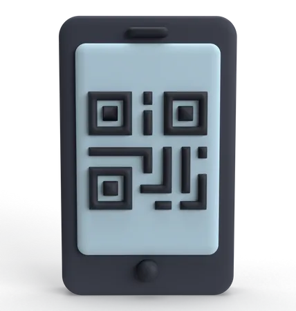 QR Code  3D Icon