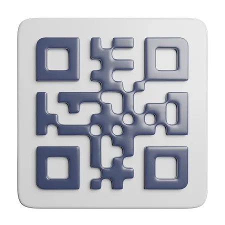 QR Code  3D Icon