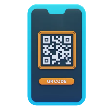 QR Code  3D Icon