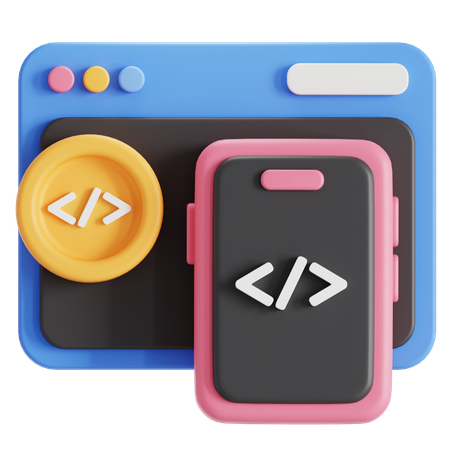 Code réactif  3D Icon