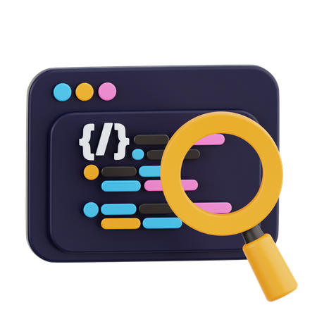 Code Review  3D Icon
